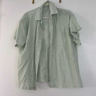 Daily Drills Stripe Button Down