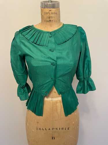 1940s blouse ruffle - Gem