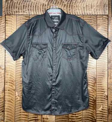 Western Snap Button XL Short Sleeve Mens Button Do
