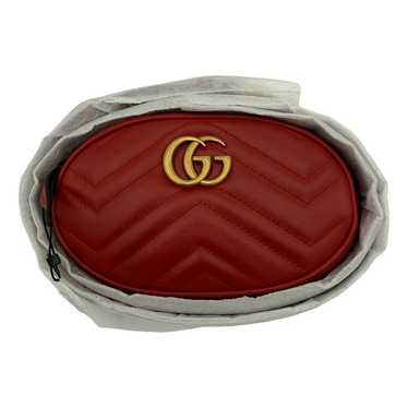 Gucci Gg Marmont Oval leather handbag