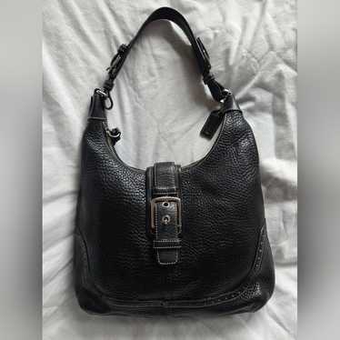 バッグ vintage coach Soho Hobo hand bag leather Vintage, Coach Soho Hobo Black Leather Shoulder Bag, F05D