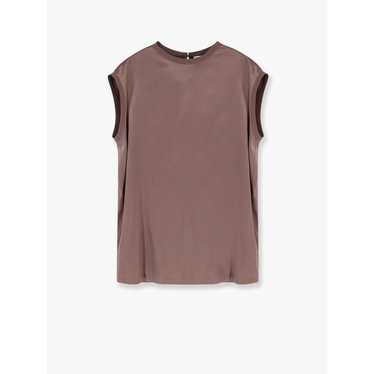 Tシャツ・カットソー BRUNELLO CUCINELLI Stretch silk top Brunello Cucinelli Stretch silk satin reversible top