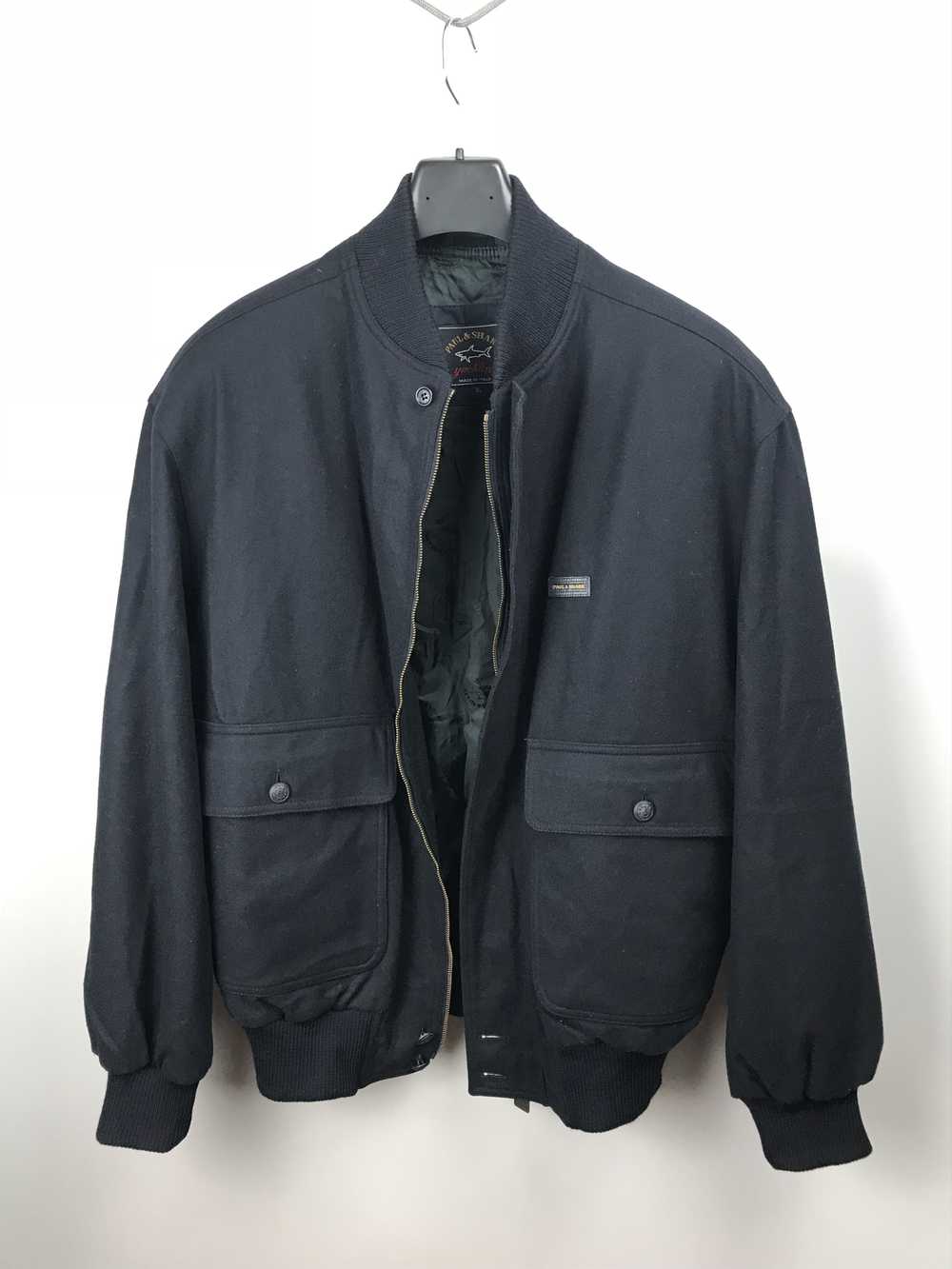 Paul & Shark Paul & Shark Vintage Wool Navy Bomber Jacket XL