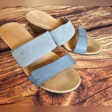 Vionic Women's Size 6 Bayu Blue Wedge Sandals Adju
