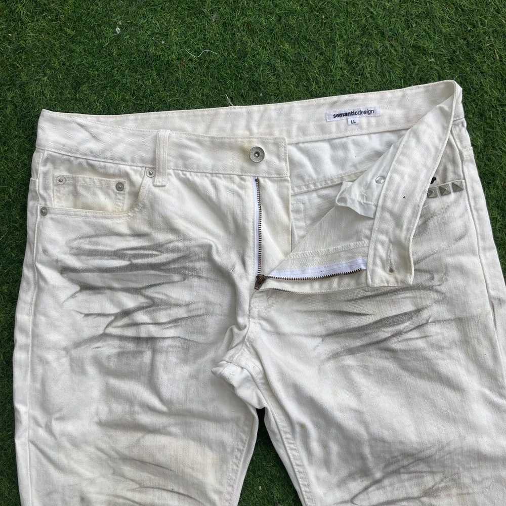 semanticdesign SEMANTIC DESIGN FLARED WHITE JEANS - image 7