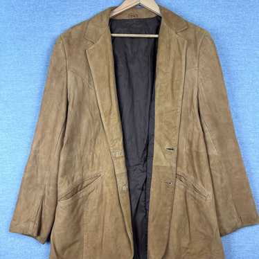 Vintage 70s Sears Suede Leather Jacket Men's Size… - image 1