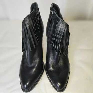 Jessica Simpson Leather Fringe Booties