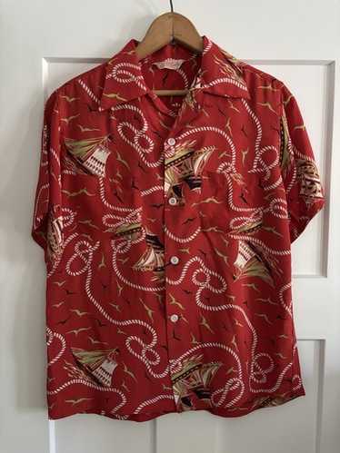 Vintage 50s rayon atomic - Gem