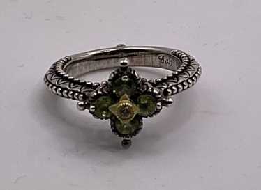 Barbara Bixby Sterling Silver 18K Peridot Lotus Fl