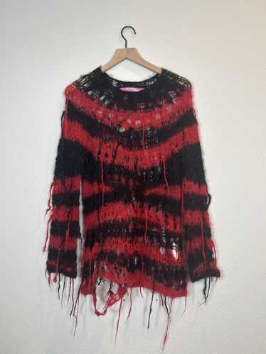 90s AD1994 archive JUNYA WATANABE 縮絨ニット Junya Watanabe AW2006 Destroyed Mohair Sweater — Middleman Store