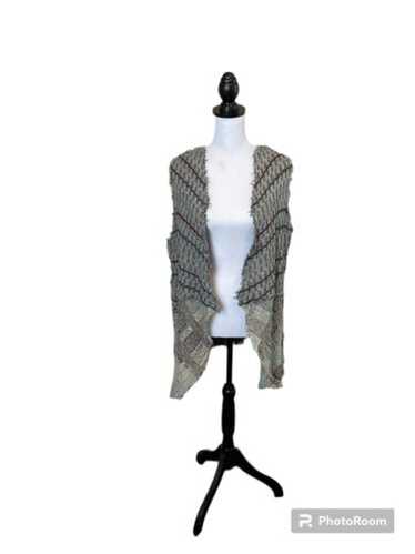 BKE Women Gray Open Front Cardigan Sz L Knit Tunic