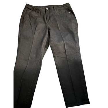 Lane Bryant Black 5 Pocket Jeans, Plus Size 18