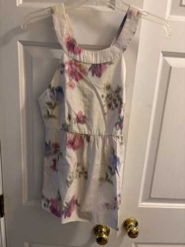 Theory Multicolor Wide Strap UNeck Tunic Size SP