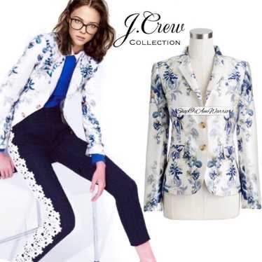 J.Crew Collection floral silk blend blend schoolbo