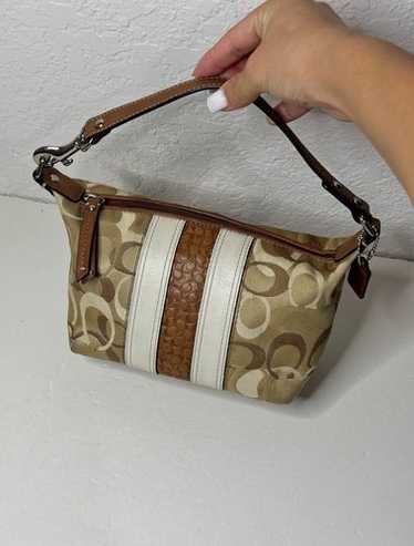 vintage coach old brown アクセサリーポーチ 茶 vintage coach old brown hobo アクセサリーポーチ 茶