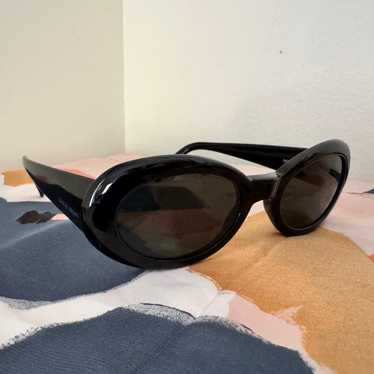 90s giorgio armani arch sunglasses 鼈甲 Sunglasses Giorgio Armani 666 Side Shields Frame Oval