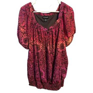 Lane Bryant Plus Size Floral Print Blouse - Size 1