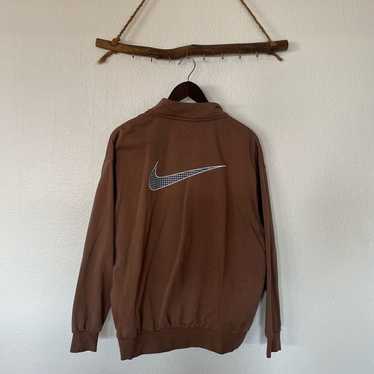 RARE Brown Nike houndstooth pull over