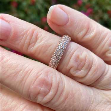 Pandora Rose Gold Pave Ring Sparkling Elegance