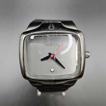 NIXON PLAYER 腕時計 ブラック/シルバー Nixon Player Silver Black Yes It's Real Men Women Watch