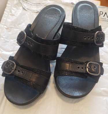 Black Dansko Sandals Mules Slides Sophie Comfort H