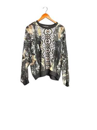 CAbi Python Retro Print Chiffon Blouse Size L - image 1