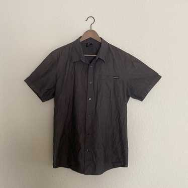 Oakley Grey Short Sleeve Button Up Shirt