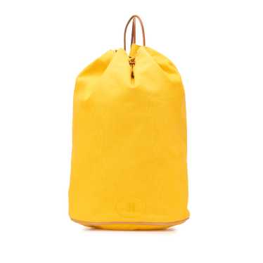 Yellow Hermès Toile Polochon Mimile Backpack
