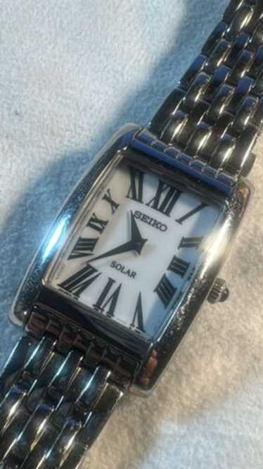 時計 seiko square tank solar Watch v115 Seiko Solar Men Rectangle Wristwatches for sale | eBay