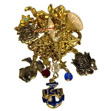 #8030 Kirks Folly USN Corpsman Brooch Rare