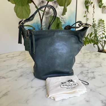 OLD COACH 9085 Green Bleecker Bucket Bag one shoulder