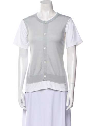 Comme des Garçons Button-Up Top White Short Sleeve