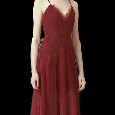 Lavina Chiffon & Lace Maxi Dress-Size(L) NWT