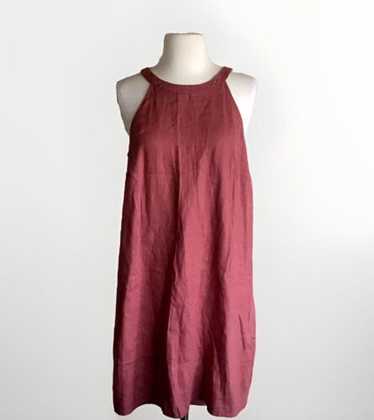 Sigrid Olsen 100% Linen Sleeveless Shift Dress Siz