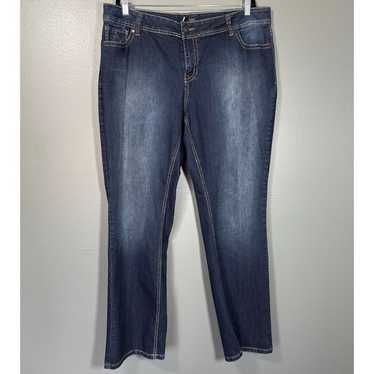 Lane Bryant Slim Bootcut Rhinestone Pocket Jeans -