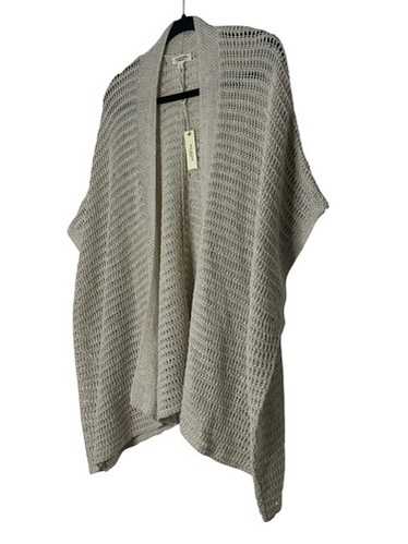 Max Studio Cardigan Womens Large Beige Open Front 