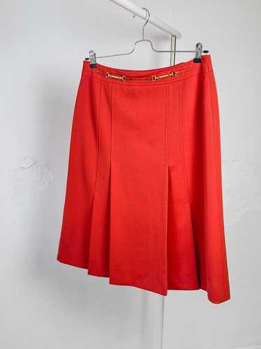 Celine wool pleated skirt - Gem