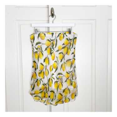 J. Crew Collection Lemon Print Chiffon Skirt NWT N