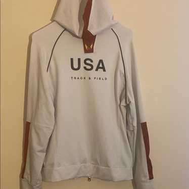 Nike Women’s USA Track & Field Hoodie - White, Red