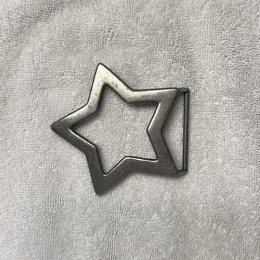 Vintage Century Canada Star Belt Buckle Pewter Y2K
