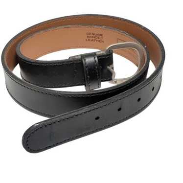 Haband Mens Genuine Leather Black Belt for 36" Wai