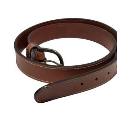 Haband Mens Genuine Brown Leather  Belt for 36" Wa