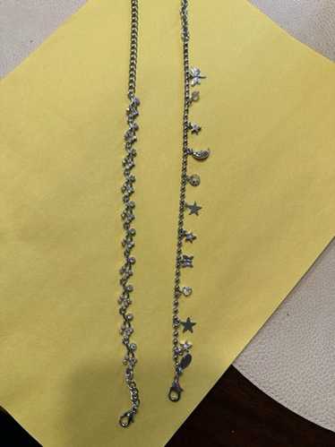 Set of 2 Kirks Folly Silvertone Anklets