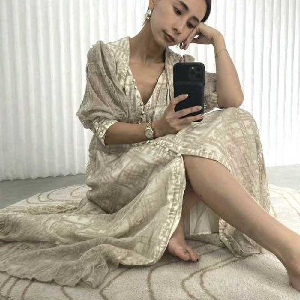 Ameri MEDI PALACE EMBROIDERY DRESS