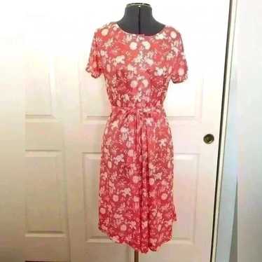 VTG "haband for her" coral nylon short sleeve with