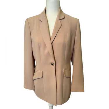 KASPER Light Tan One-Button Blazer Size 8P