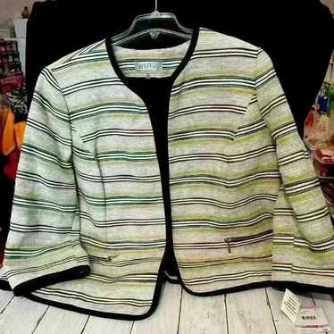 Kasper Women's Open-Front Print Lined Blazer BEAUT