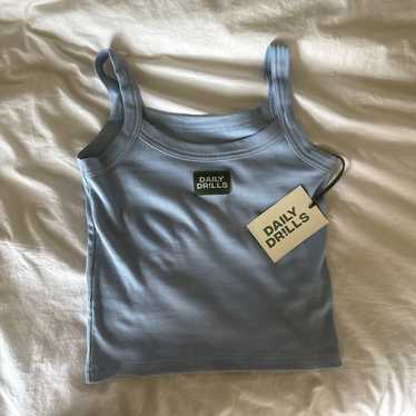 Daily Drills Blue Tank Top NWT