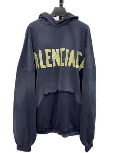【24SS】BALENCIAGA Tape Type ロゴ コットン フーディ 24SS】BALENCIAGA Tape Type ロゴ コットン フーディ