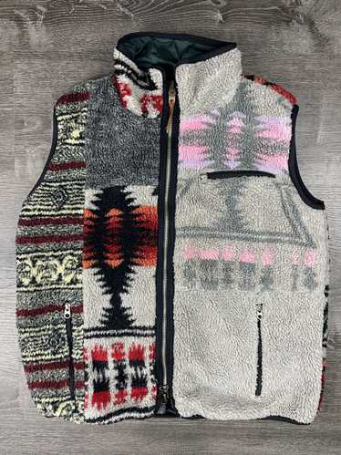 トップス made in Japan KAPITAL reversible vest Kapital Do-Gi Sashiko Boa Fleece Reversible Vest, Ecru